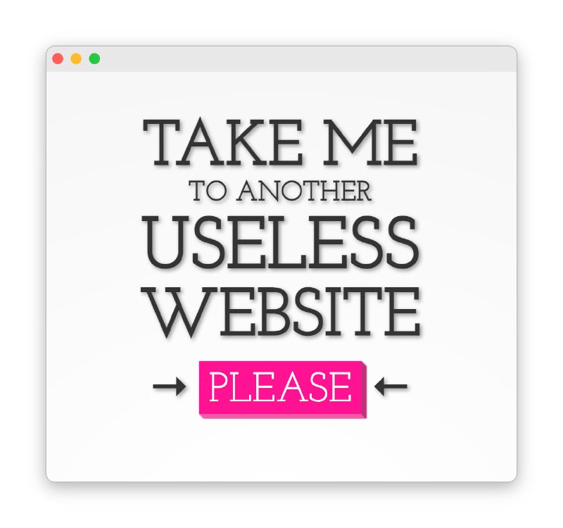 The Useless Web: Random Website Generator for Procrastination and Entertainment