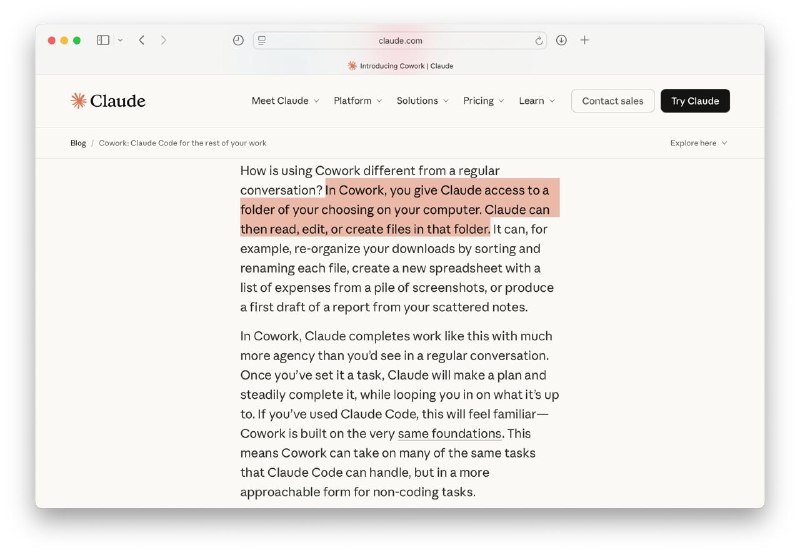 Anthropic Launches Claude Cowork: AI Agent for Automating Routine Workplace Tasks Beyond Code
