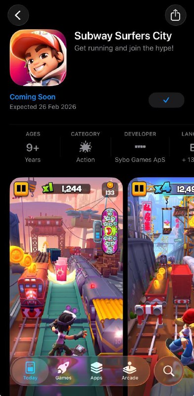 Subway Surfers City: Long-Awaited Sequel Launches February 26 After 14 Years