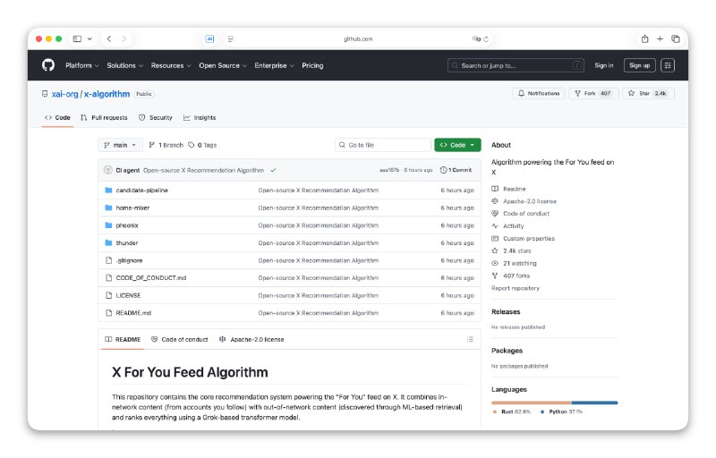 X (Twitter) Open-Sources Its Real-Time Recommendation Algorithm