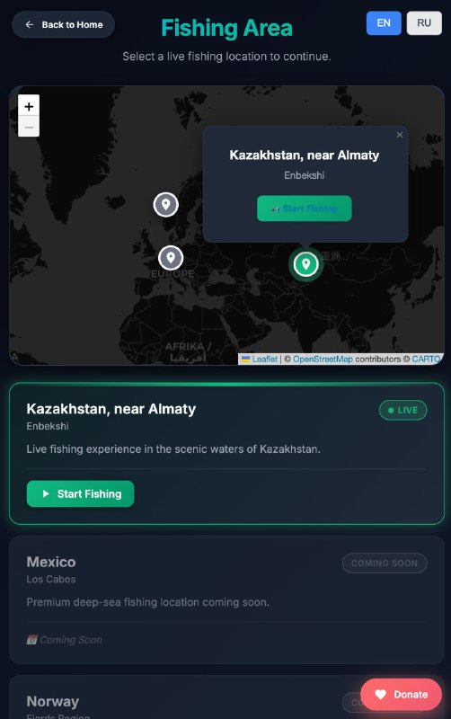 Kazakhstan Launches Remote Fishing Service with Smartphone-Controlled Rods via Starlink
