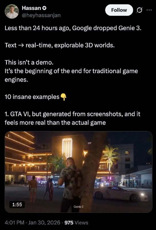 Google's Genie 3 AI World Generator Triggers Major Gaming Stock Sell-Off