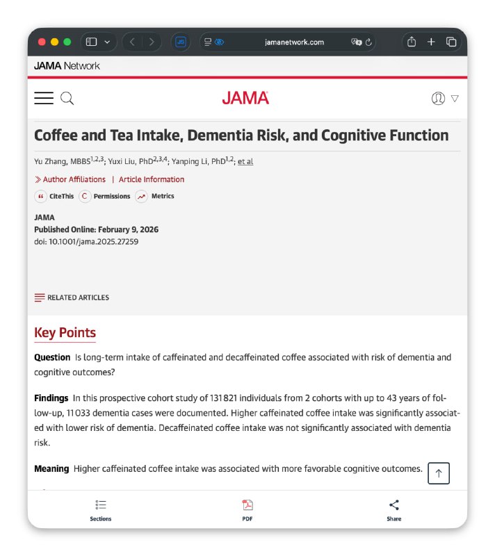 Harvard Study: Coffee Consumption Reduces Dementia Risk by 18% Over 43-Year Research Period