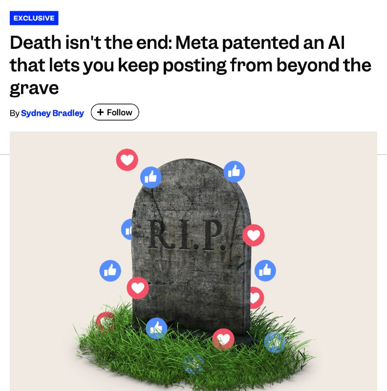 Meta Patents AI System to Manage Social Media Accounts of Deceased Users