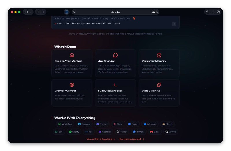 Clawd: Advanced AI Agent for PC Task Automation with 50+ Service Integrations Released