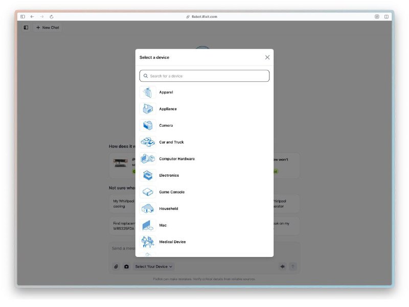 iFixit Launches AI-Powered Repair Chatbot for Consumer Electronics and Appliances