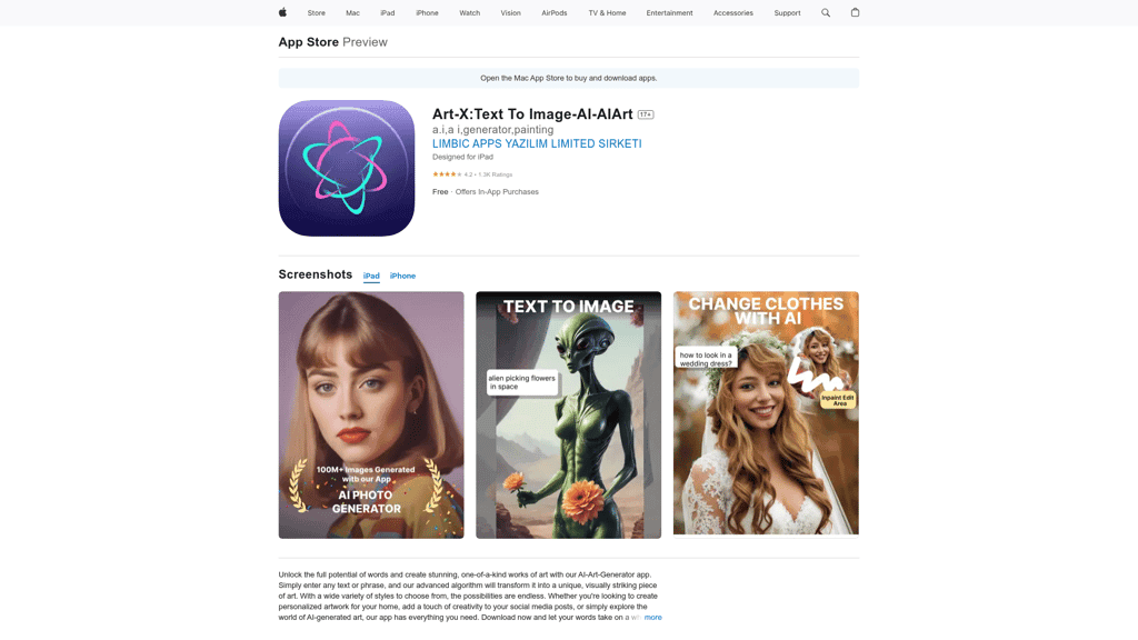 ‎AI Art Generator, Image-Maker