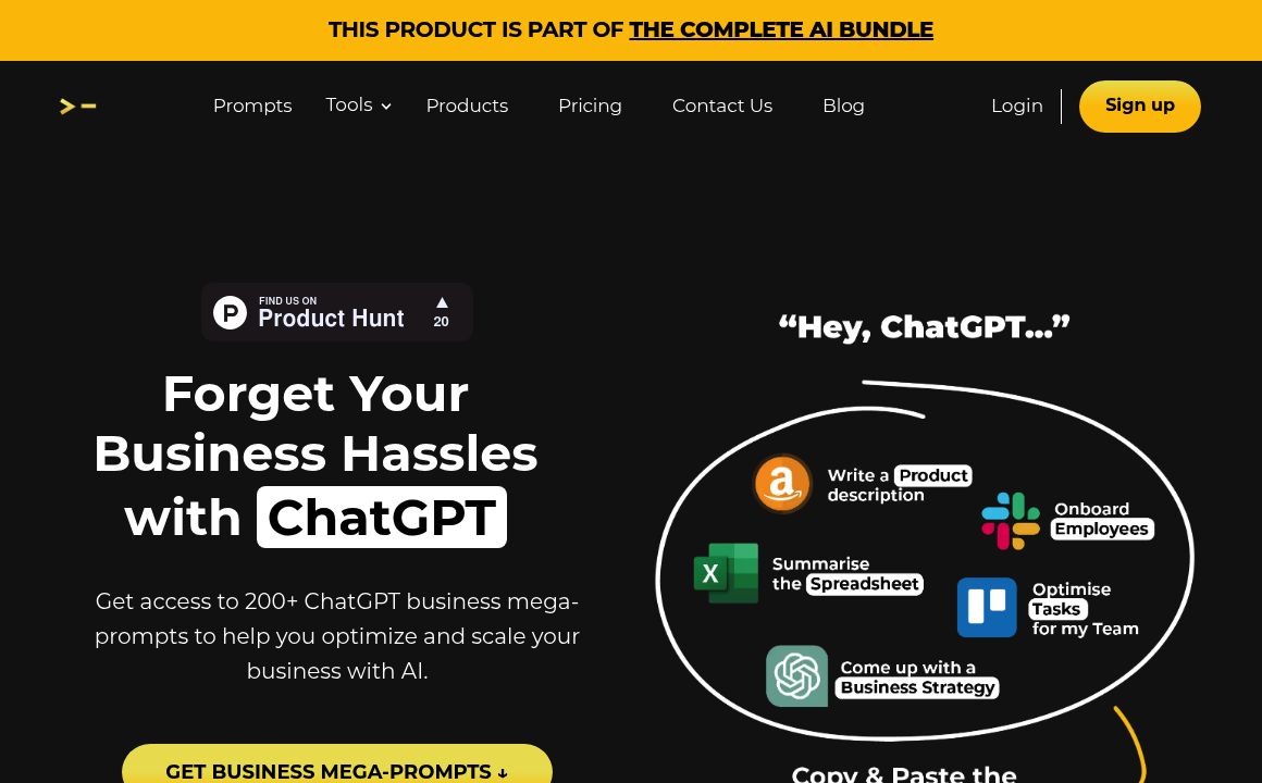 100+ ChatGPT Mega-Prompts for Business
