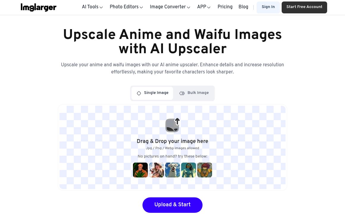 AI Anime 16K on AI Image Enlarger