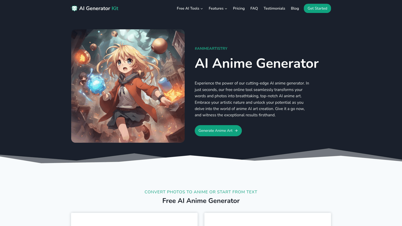 AI Anime Generator - AI Generator Kit