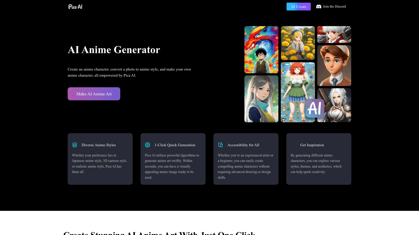 AI Anime Generator - Pica AI