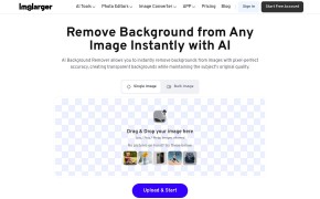 AI Background Remover on AI Image Enlarger