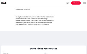 AI Date Ideas Generator - Flisk