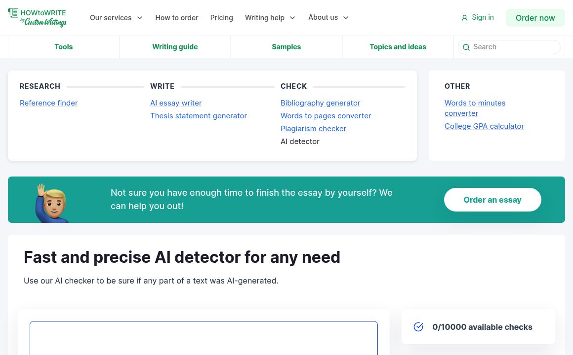 AI Detector By Custom Writings