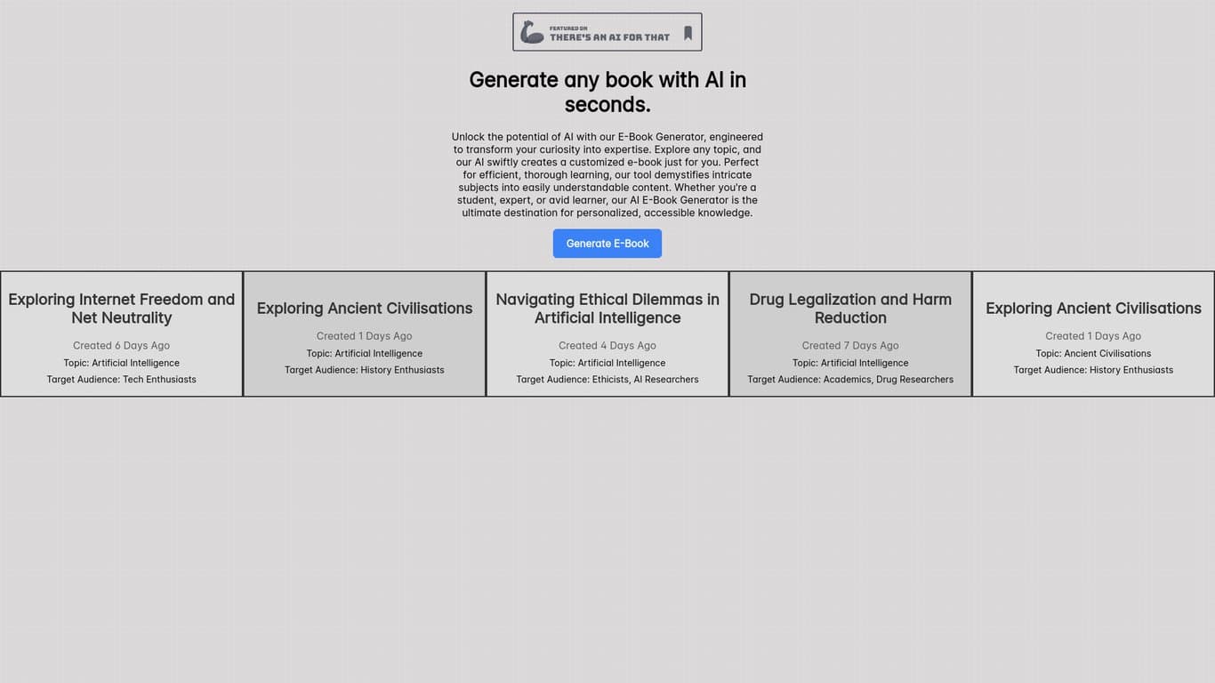 AI E-books
