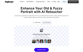 AI Face Retouch on AI Image Enlarger