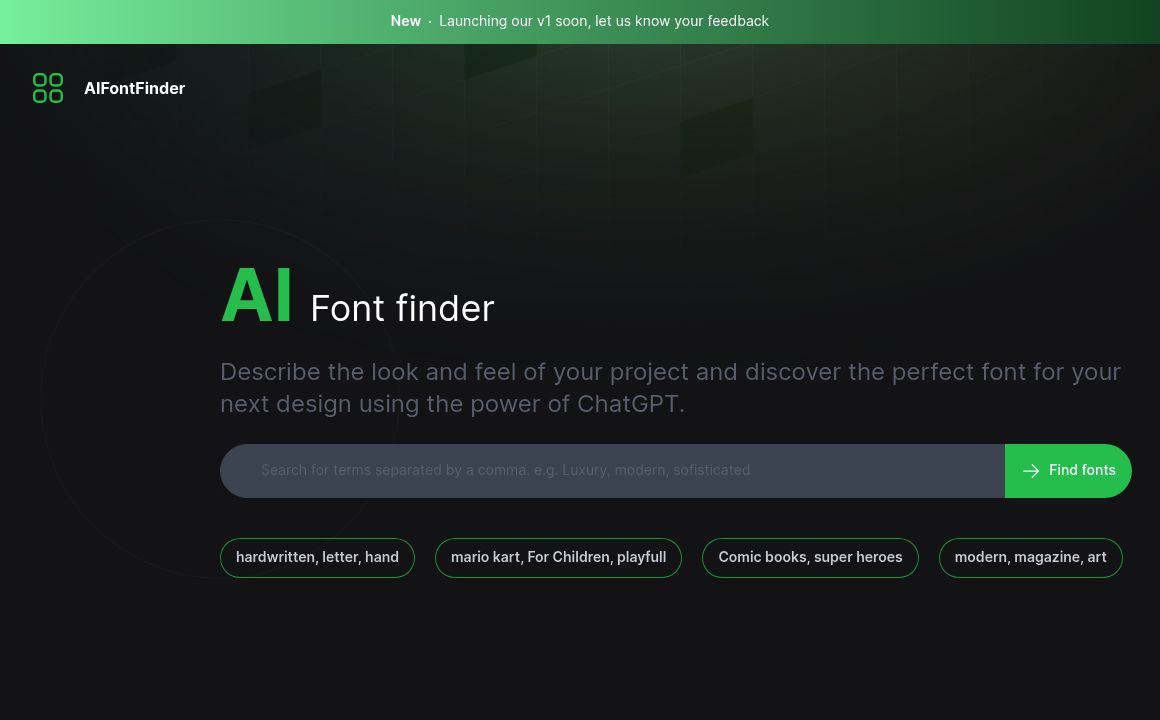 AI Font finder