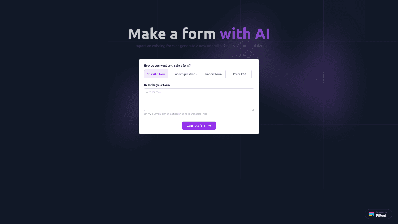 AI Form Builder