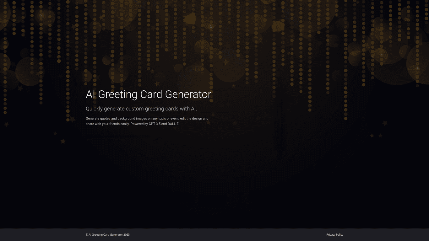 AI Greeting Card Generator