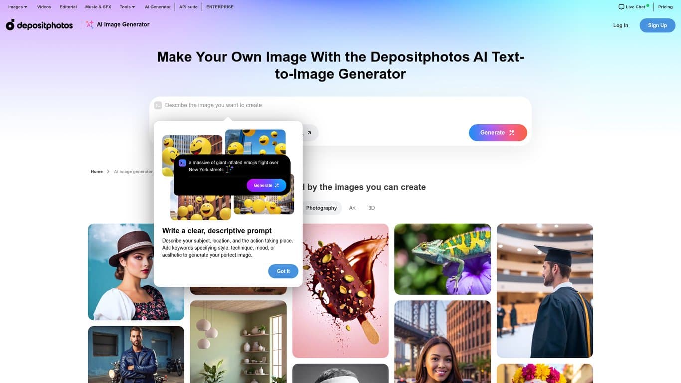 AI Image Generator by DepositPhotos