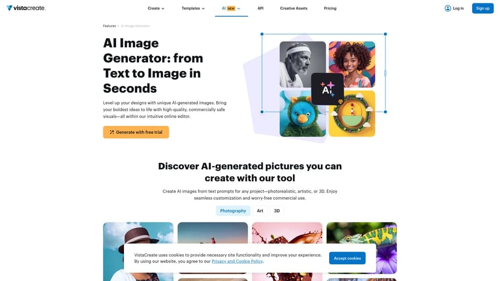 AI Image Generator by vistacreate