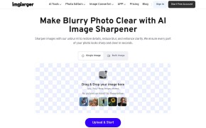 AI Image Sharpener on AI Image Enlarger