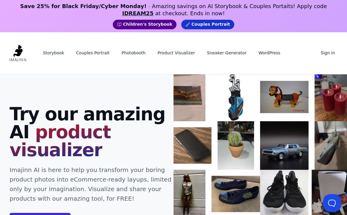 AI product visualizer