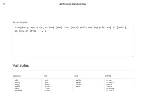 AI Prompt Randomizer