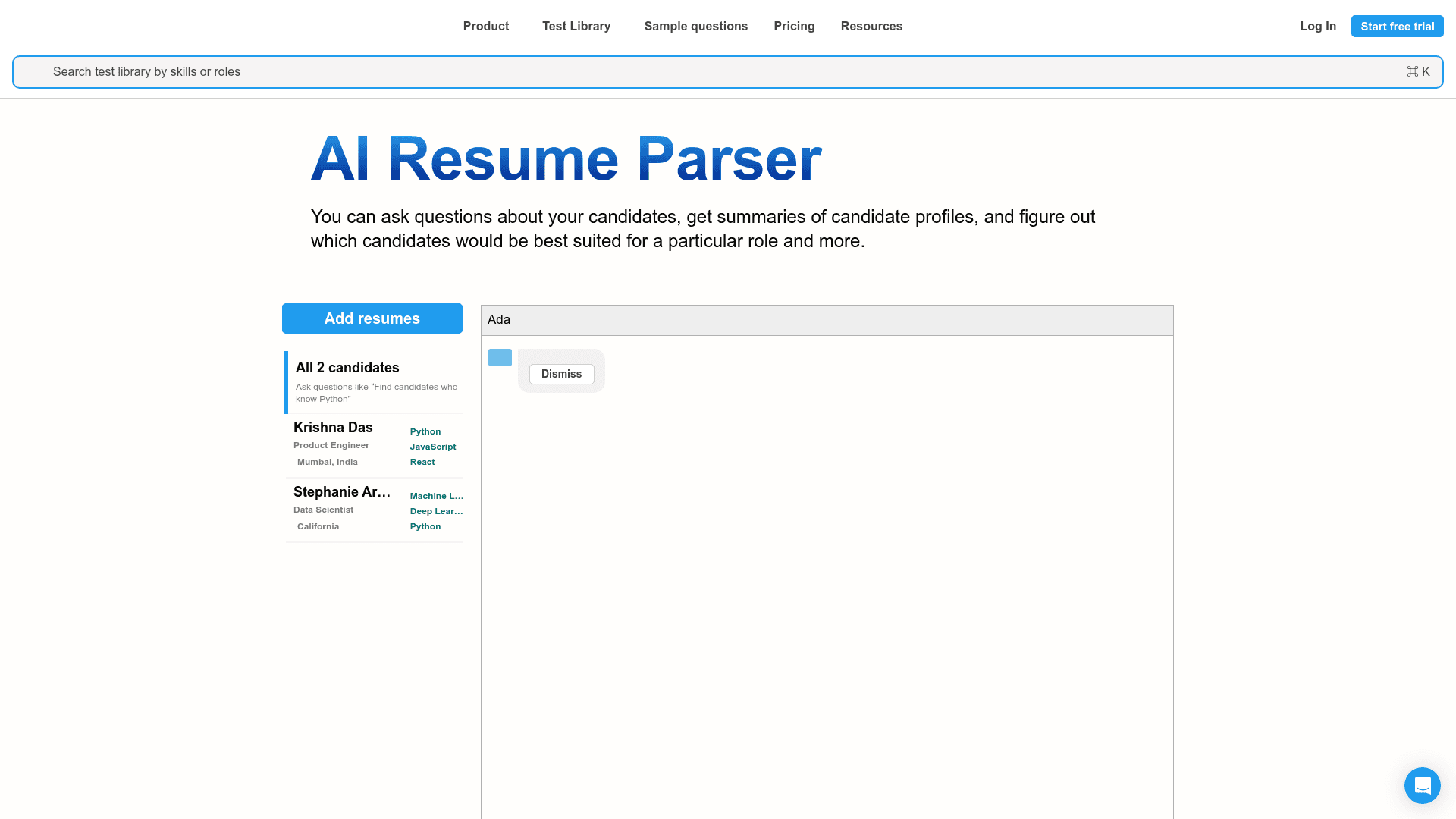 AI Resume Parser