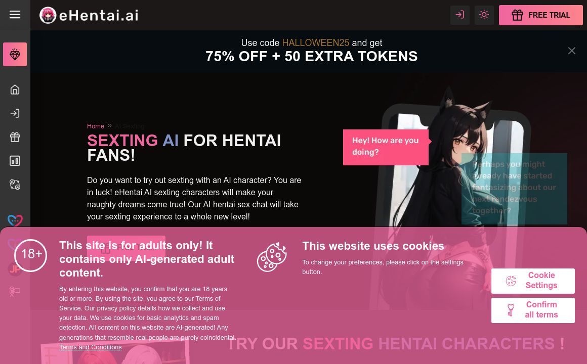AI Sexting by eHentai.ai that works!