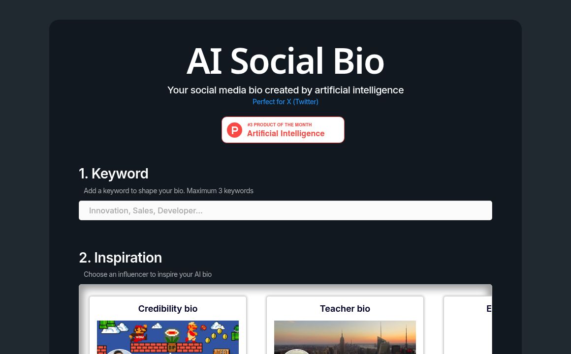 AI Social Bio
