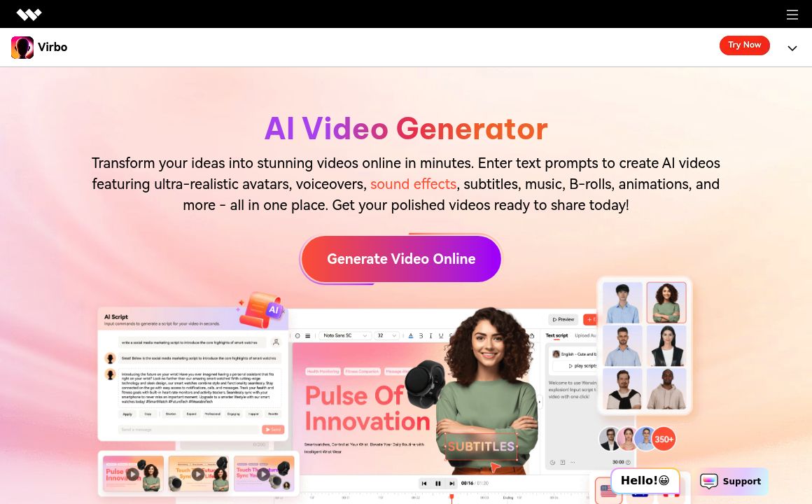 AI Video Generator By Wondershare