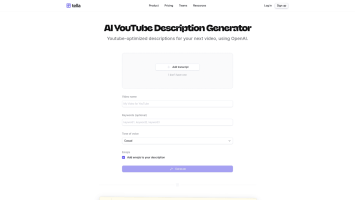 AI YouTube Description Generator