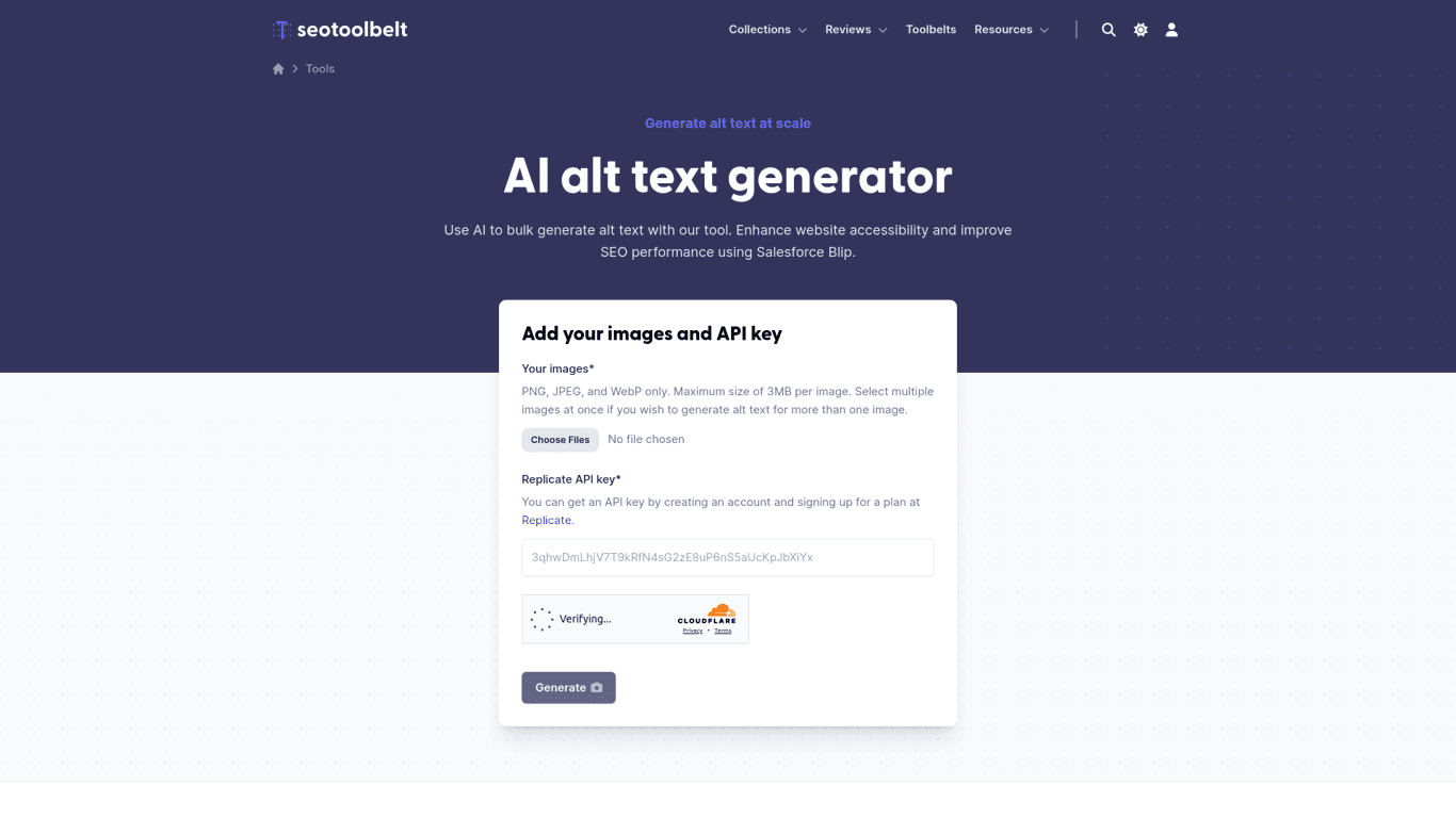 Alt text generator
