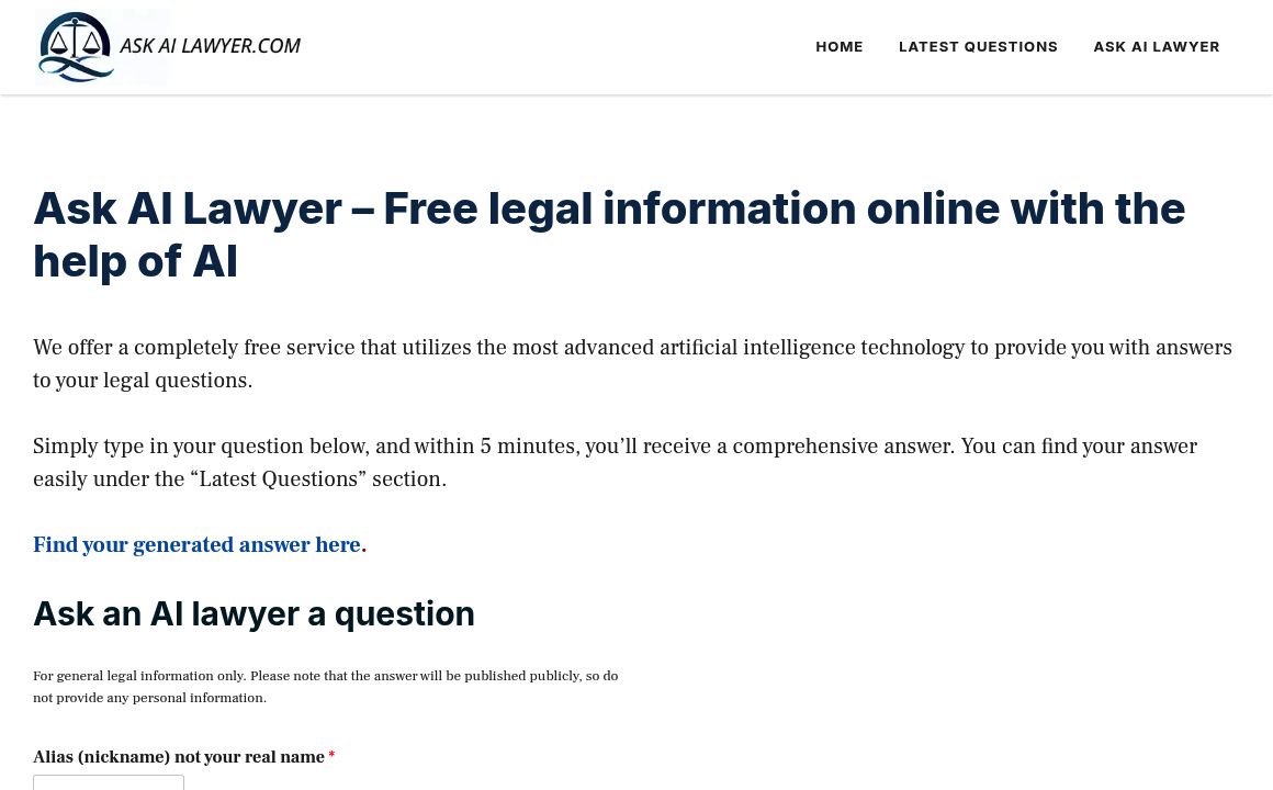 Ask AI Lawyer