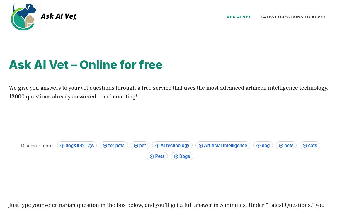 Ask AI Vet