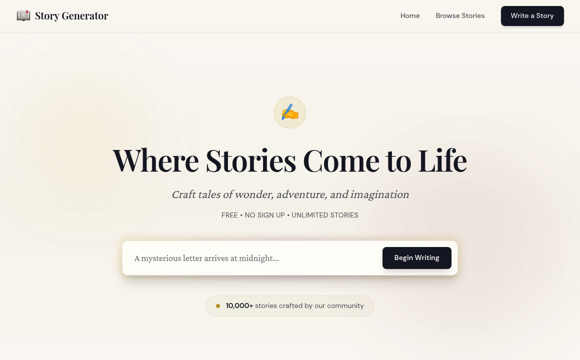Best Free AI Story Generator