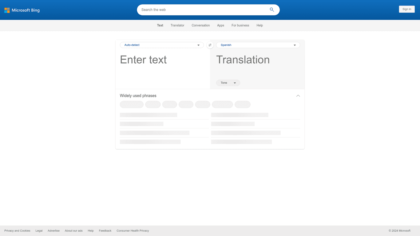 Bing Microsoft AI Translator