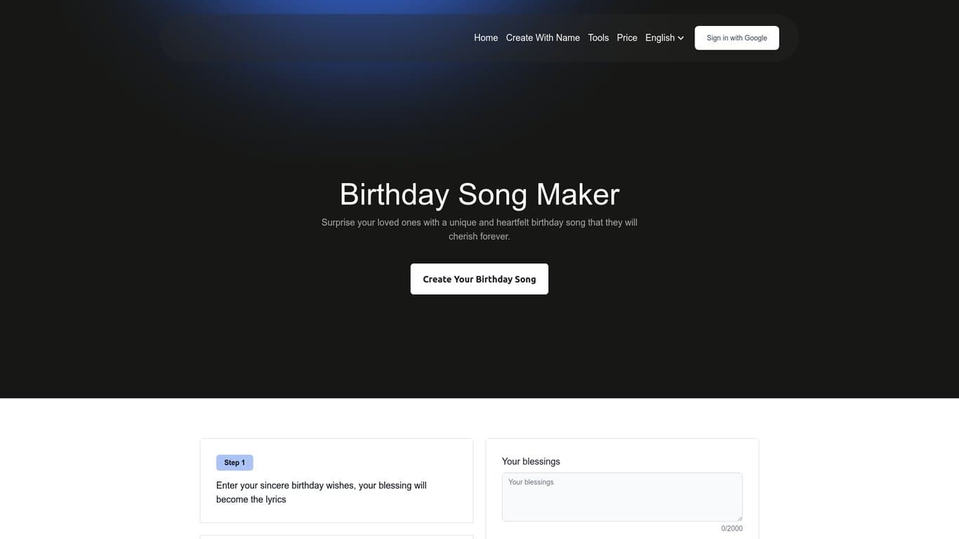 Birthday Song Maker