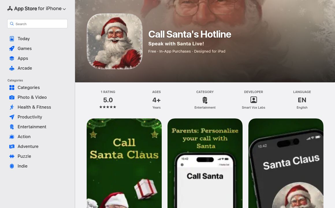 Call Santa's Hotline