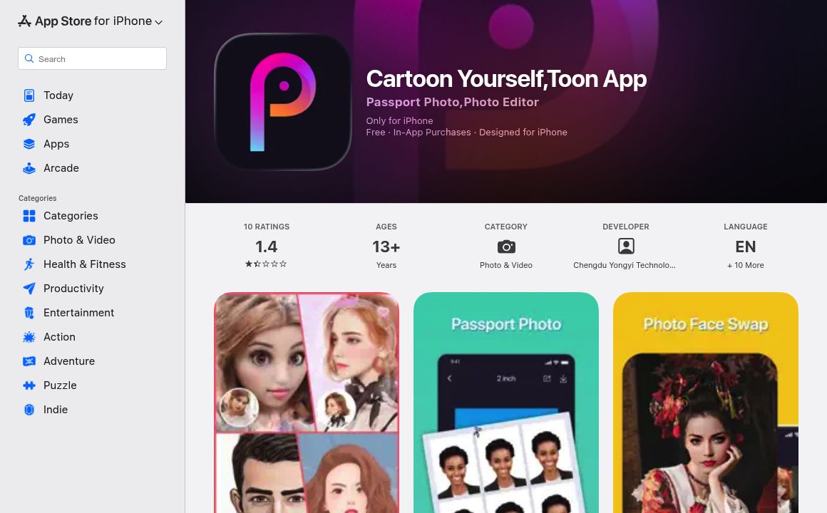 ‎Cartoon Yourself,Toon App