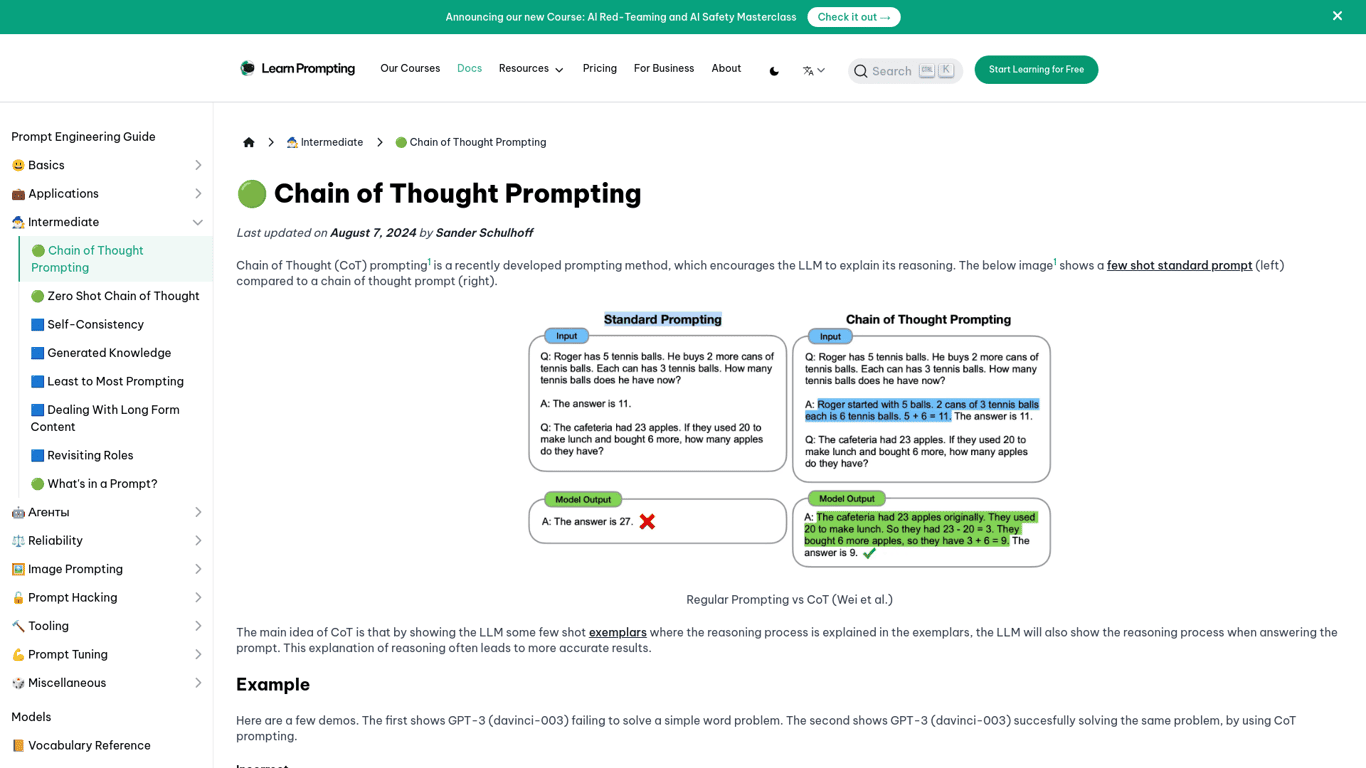 Chain of Thought Prompting