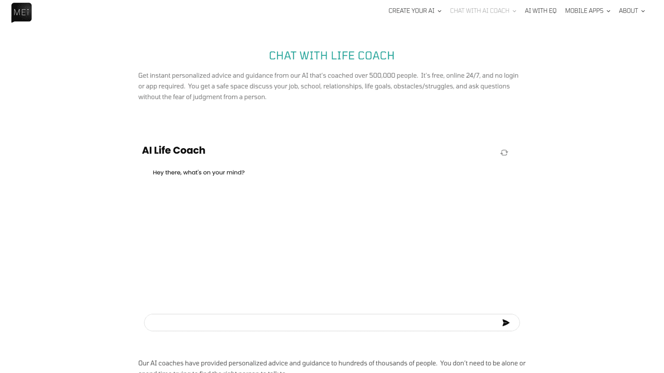 Chat with AI Life Coach