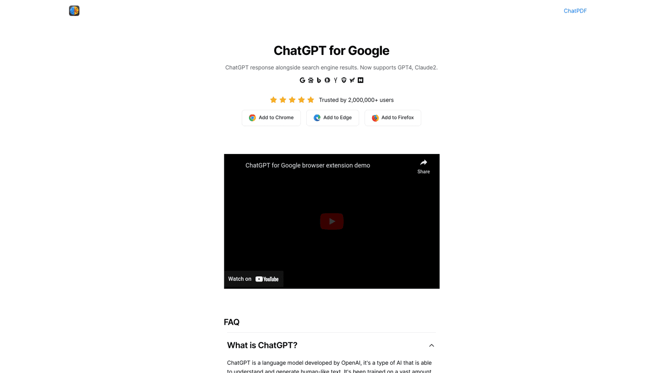 ChatGPT for Google