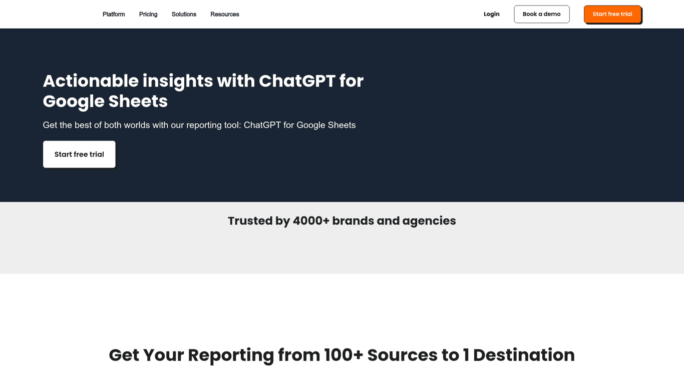 ChatGPT in Google Sheets