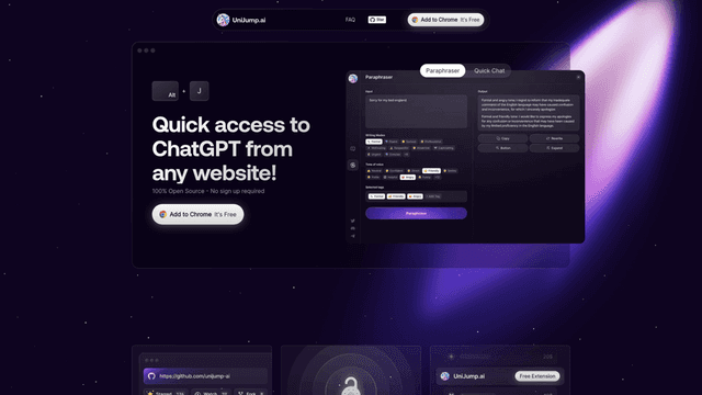 Cmd J – ChatGPT for Chrome