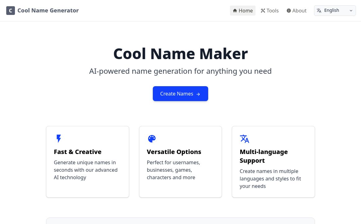 CoolNameMaker