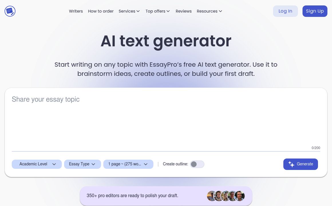 essay writer generator