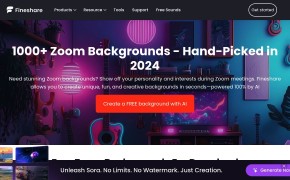 FineShare AI Zoom Background Generator