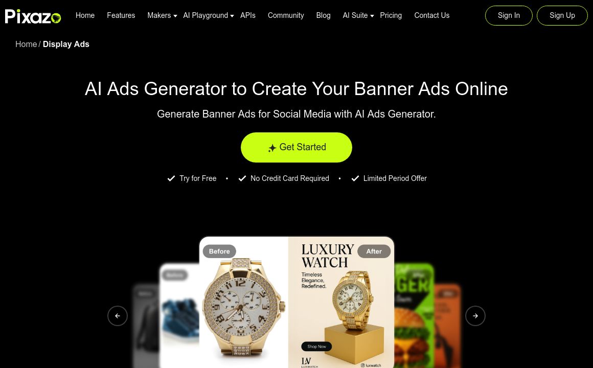 Free AI Display Ads Maker by AppyPie Design